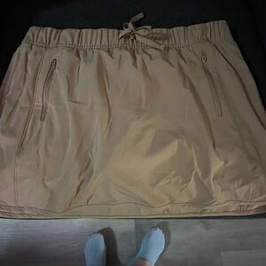 Reel Legends Tan Skirt with Drawstring and Zipper